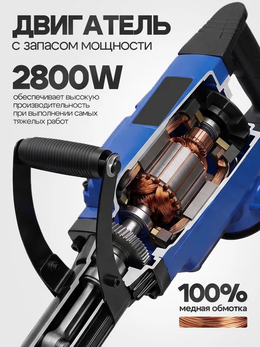Отбойный молоток электрический 85 Дж 2300W, 2300 Вт, фото 3