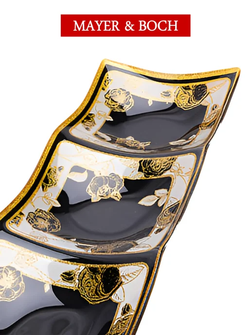 Менажница стеклянная прямоугольная - фото 7