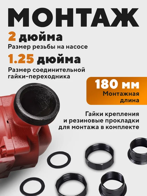 ВИХРЬ Циркуляционный насос для отопления Ц-32 8, вариант, фото 4