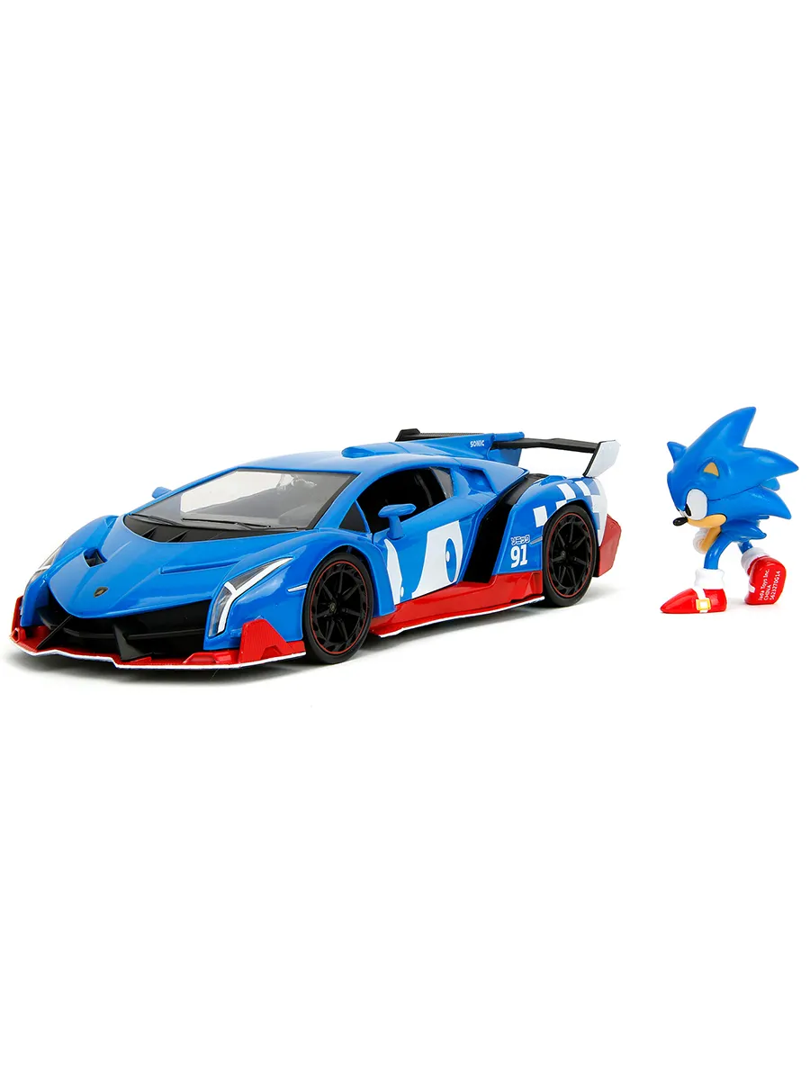 Модель машинки 1:24 Sonic the Hedgehog with Lamborghini