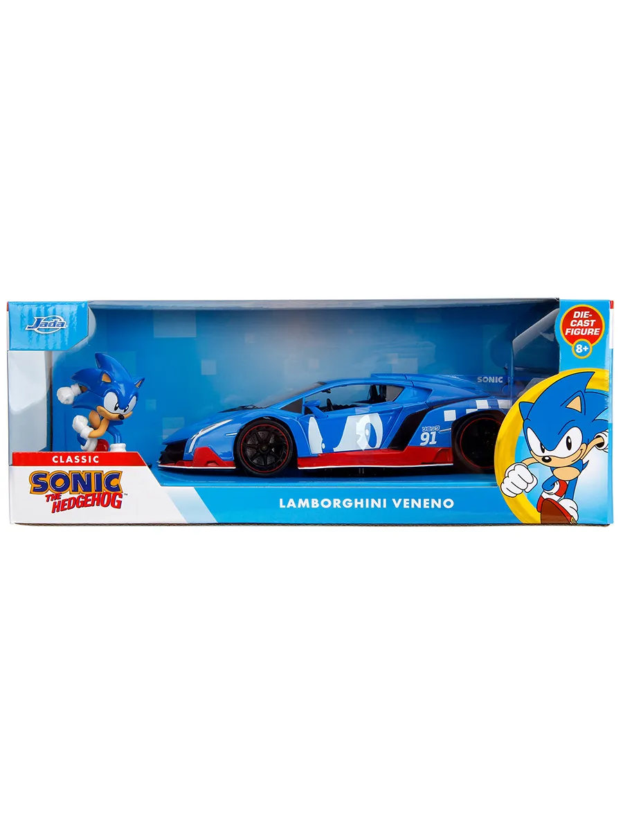 Модель машинки 1:24 Sonic the Hedgehog with Lamborghini
