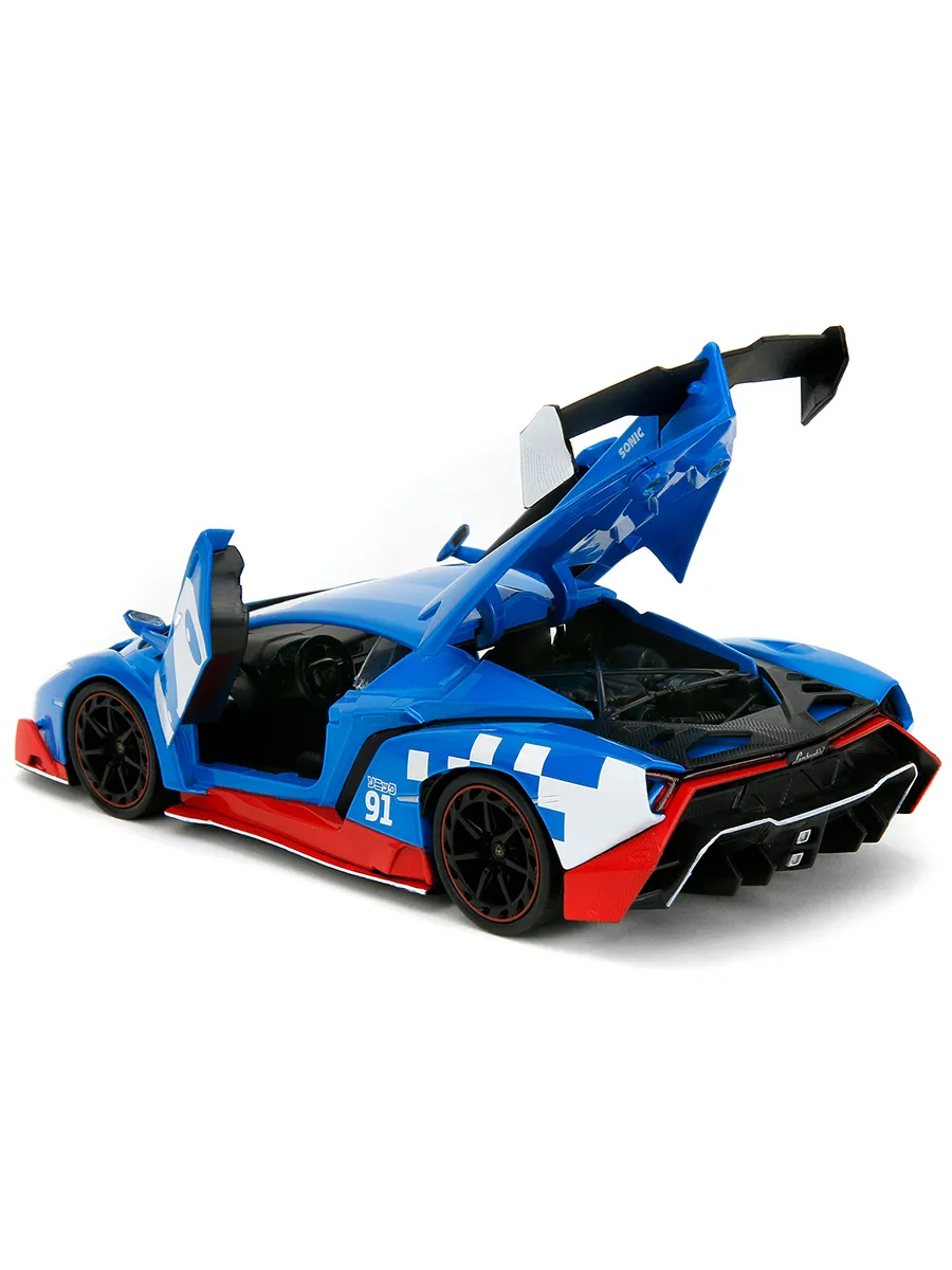 Модель машинки 1:24 Sonic the Hedgehog with Lamborghini