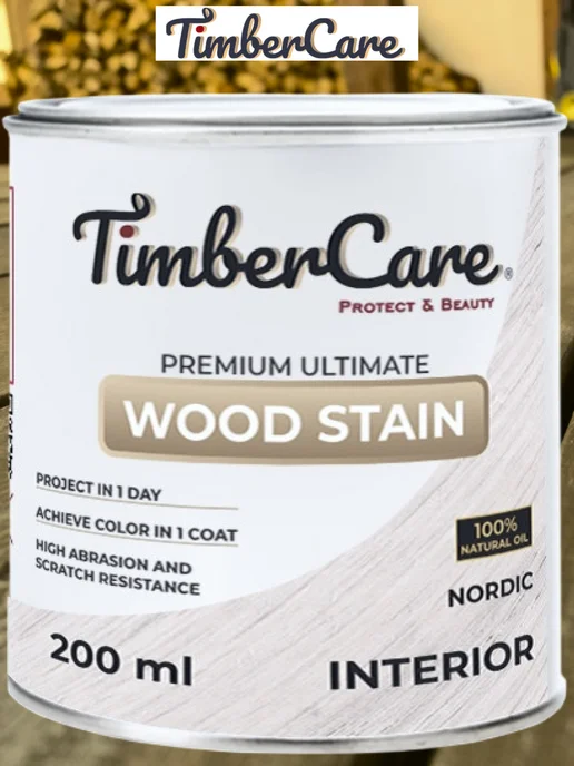 TimberCare Масло для дерева и мебели цвет Скандинавский, 0,75 л, 200 мл, фото 3