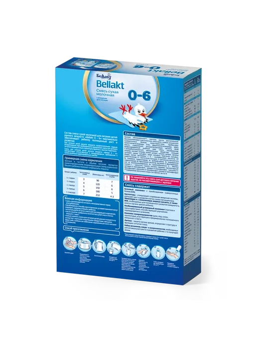 Беллакт Смесь детская молочная Bellakt, 0-6 мес, 300гр, 1,2 кг, фото 2
