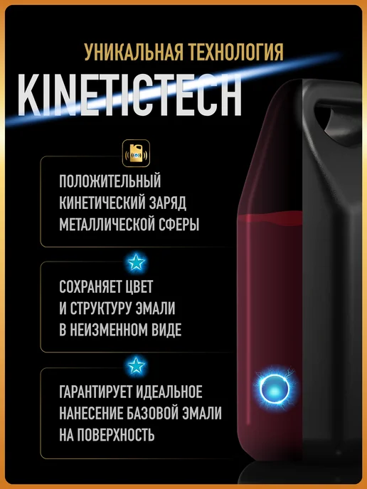 HOTZ Автомобильная краска Портвейн 192, 3 л.+Разбавитель, 3 л, фото 5
