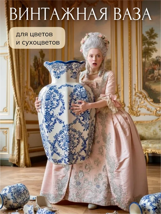 Цветок не Цветок Ваза для цветов керамическая большая, вариант