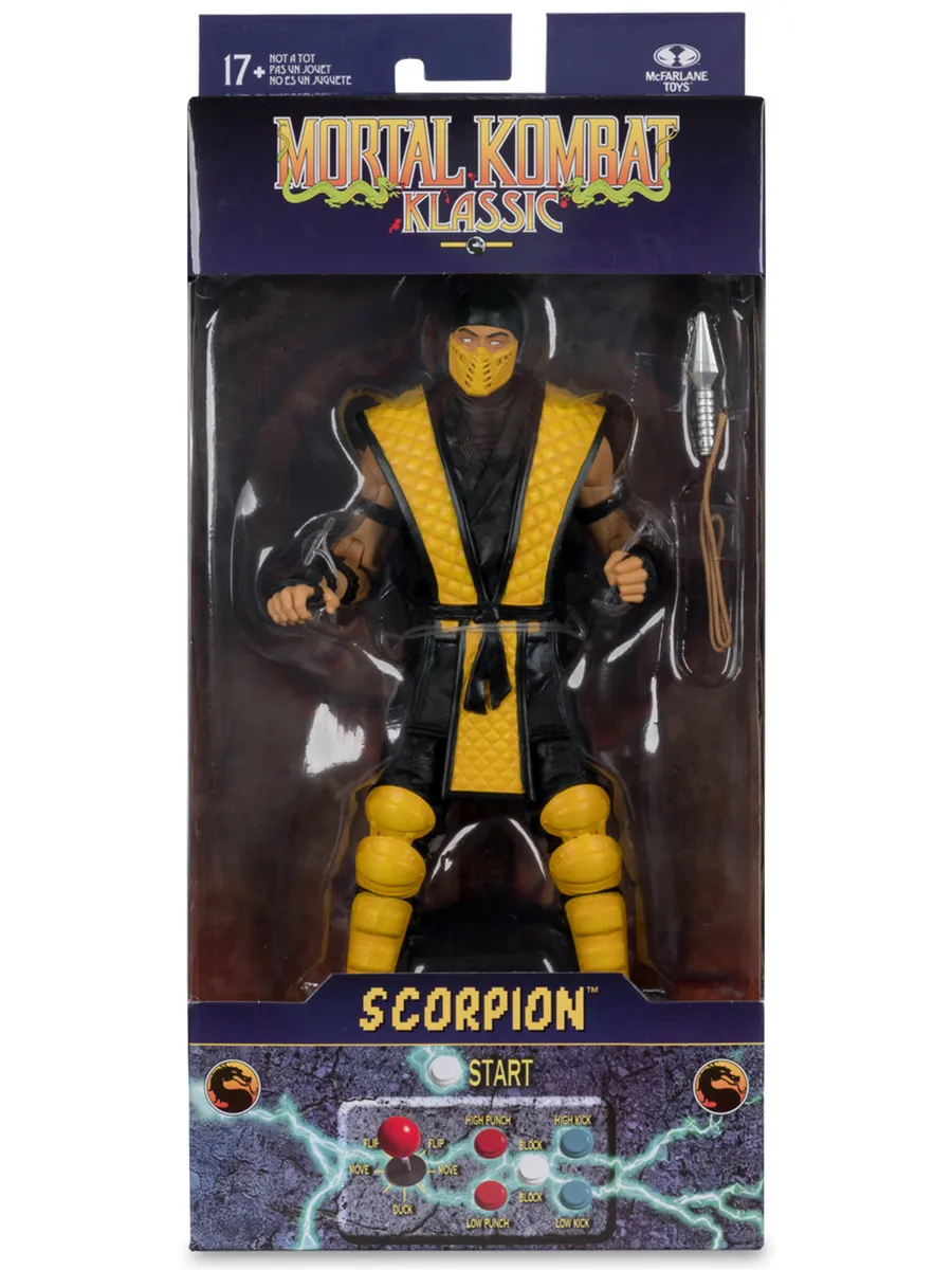 Фигурка Mortal Kombat Скорпион Scorpion Klassics 18см