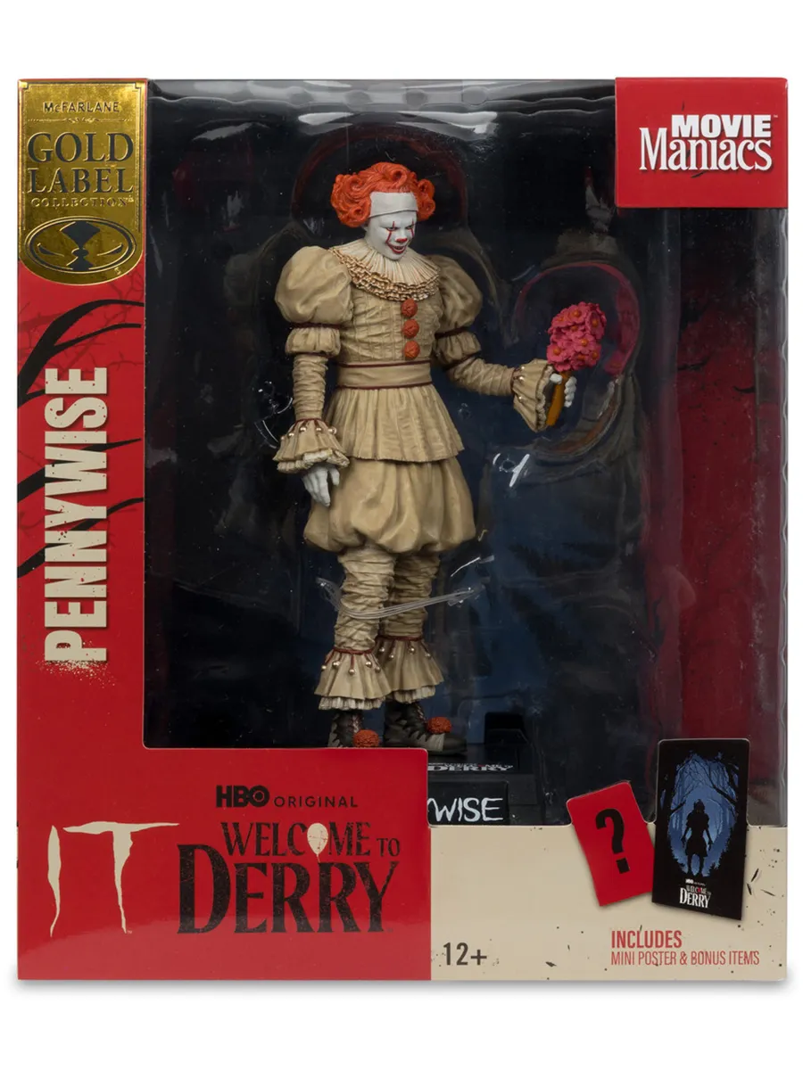 Фигурка Pennywise Добро пожаловать в Дерри (Флэшбэк) 15см